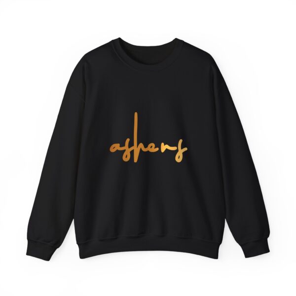 ASHERS SWEATSHIRT LARGE PRINT FEMALE - BLACK