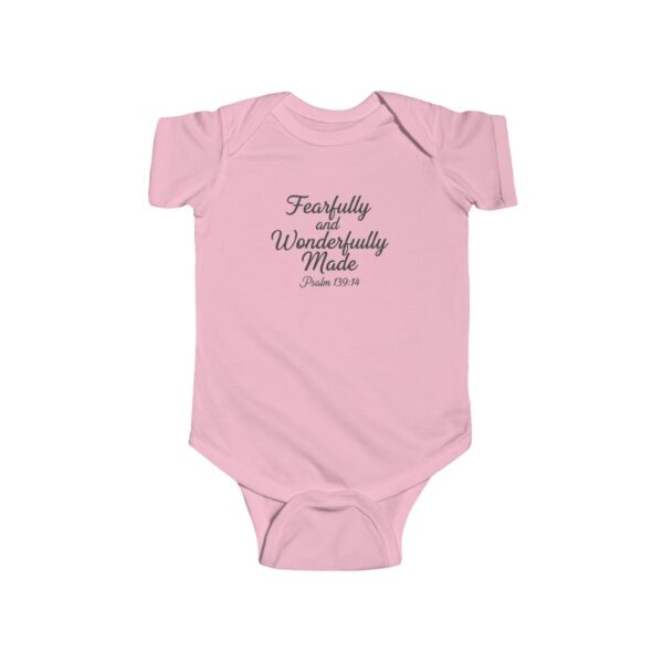 FEARFULLY AND WONDERFULLY MADE BABY ONESIE